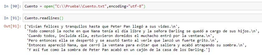 Leer archivo con varias líneas python